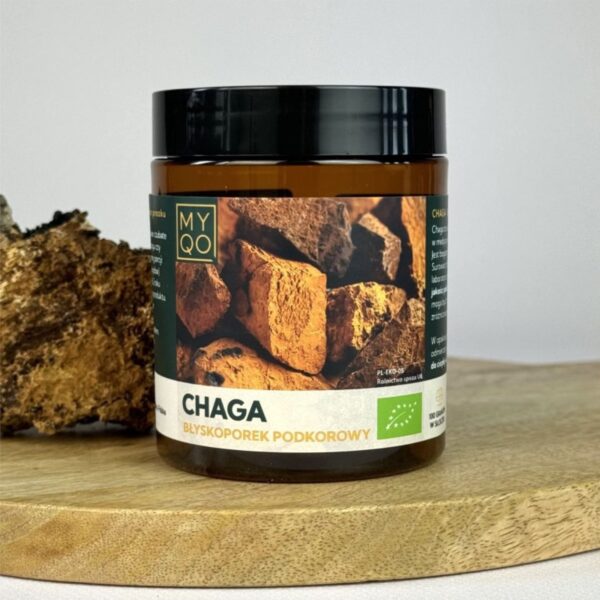 BIO Chaga - Błyskoporek podkorowy - MYQO 100 g